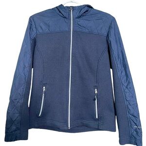 🔴 5 for $40 SALE! 
Free Country Blue Lightweight Quilted Hooded Zip Up Jacket S